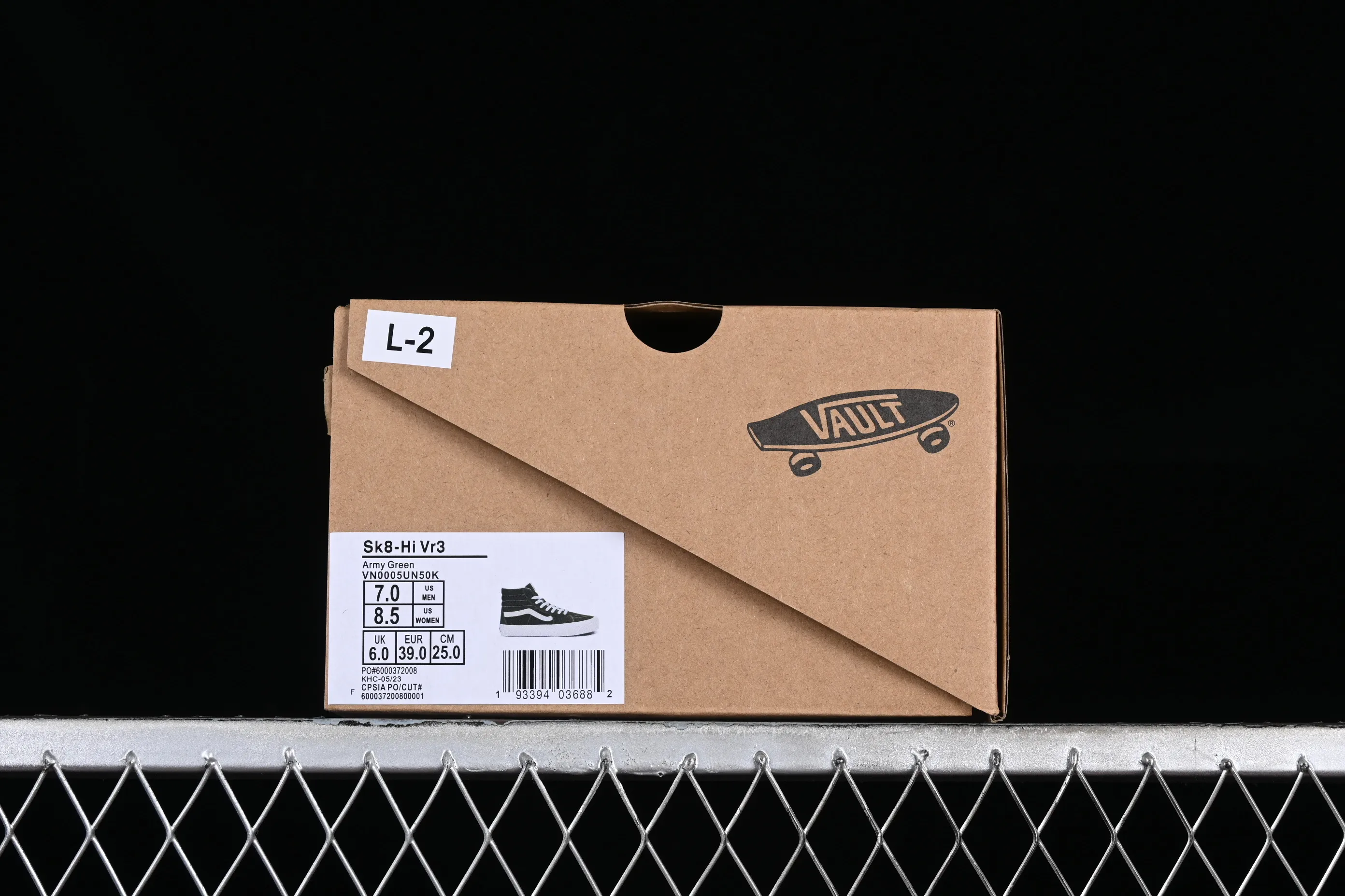 All categories Vans Vans series Vans Hi Vans high-top Vans SK8-Hi VR3 olive green Vans official Anaheim high-end branch high-top casual sneakers VN0005UN50K